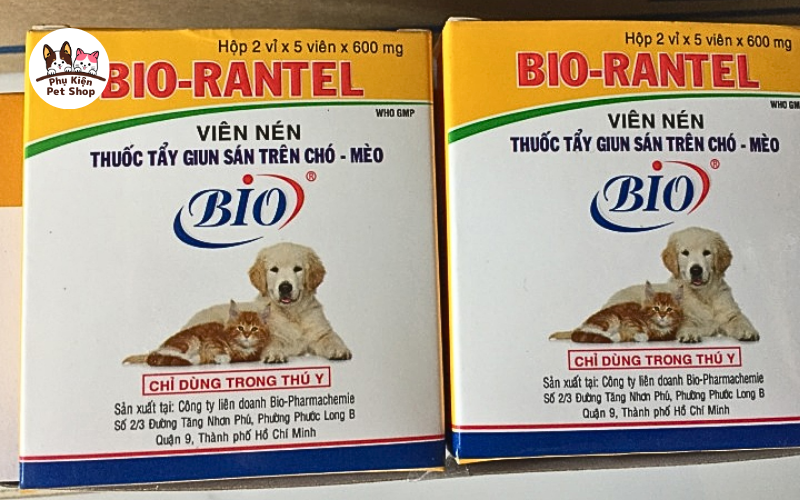 Thuốc tẩy giun sán cho chó mèo - Bio Rantel