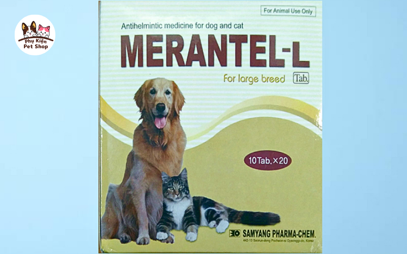 Thuốc tẩy giun cho mèo Merantel-L